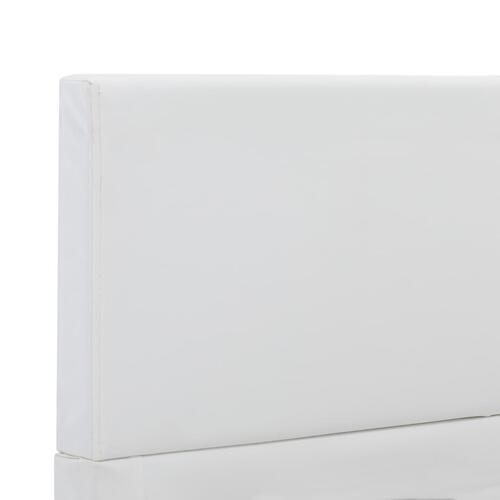 Sengestel 90 x 200 cm kunstlæder hvid
