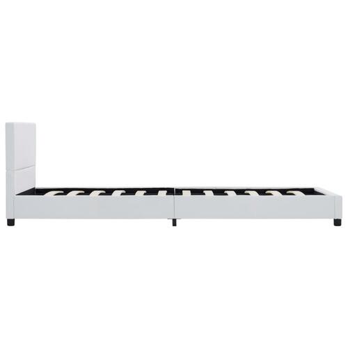 Sengestel 100x200 cm kunstlæder hvid