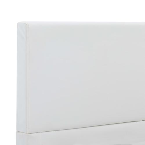 Sengestel 100x200 cm kunstlæder hvid