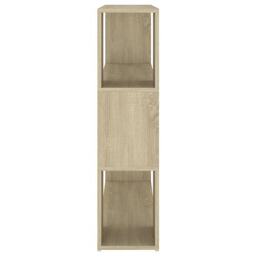 Bogreol/rumdeler 100x24x94 cm konstrueret træ sonoma-eg