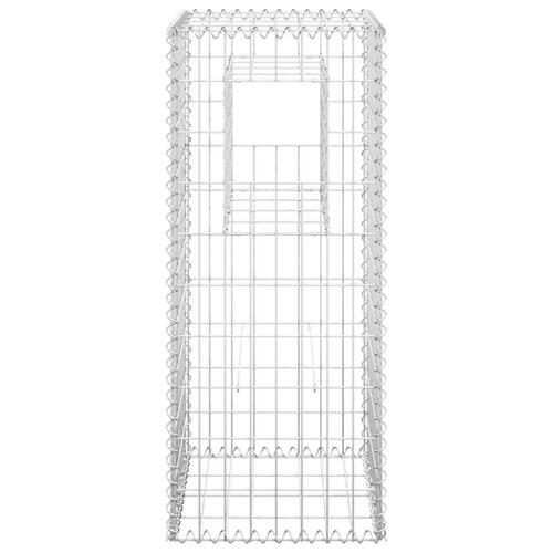 Gabionkurve 2 stk. 40x40x100 cm jern