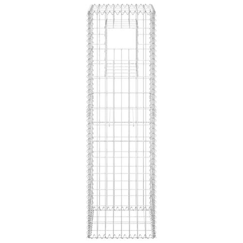 Gabionkurve 2 stk. 40x40x140 cm jern