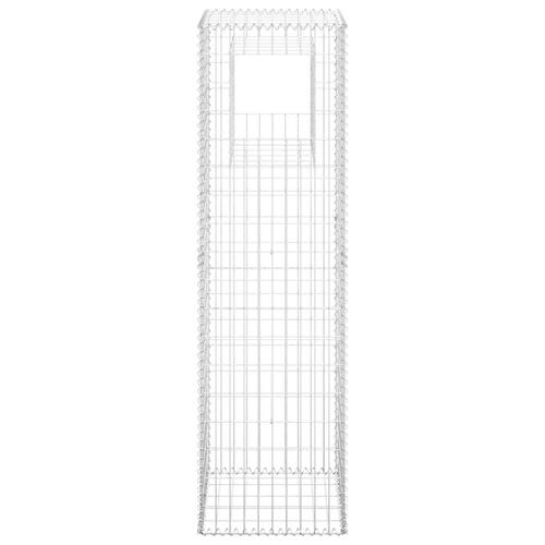 Gabionkurve 2 stk. 50x50x180 cm jern