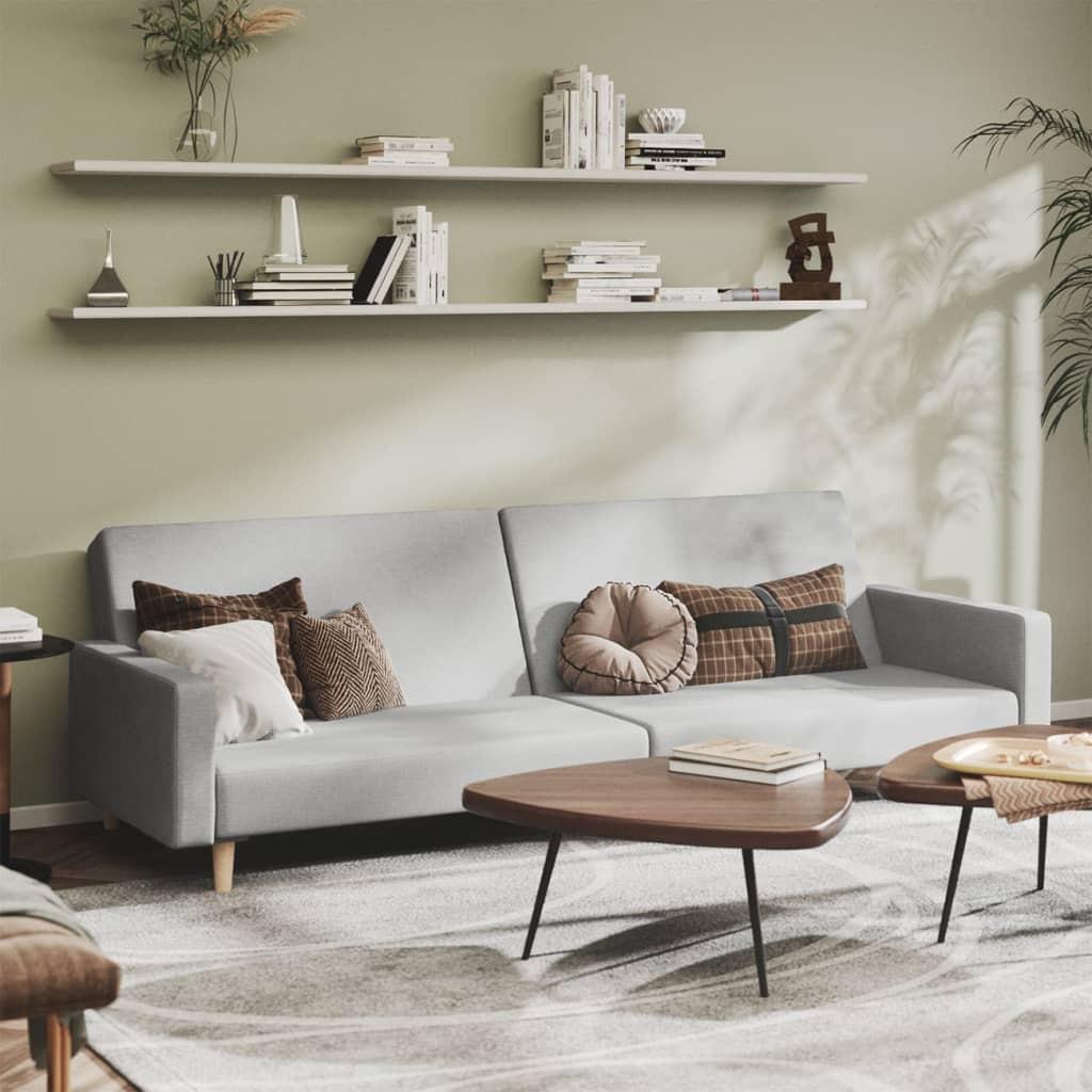 2-personers sovesofa stof lysegrå