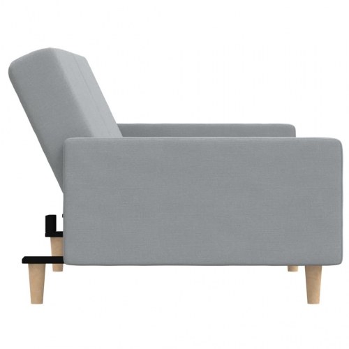 2-personers sovesofa stof lysegrå