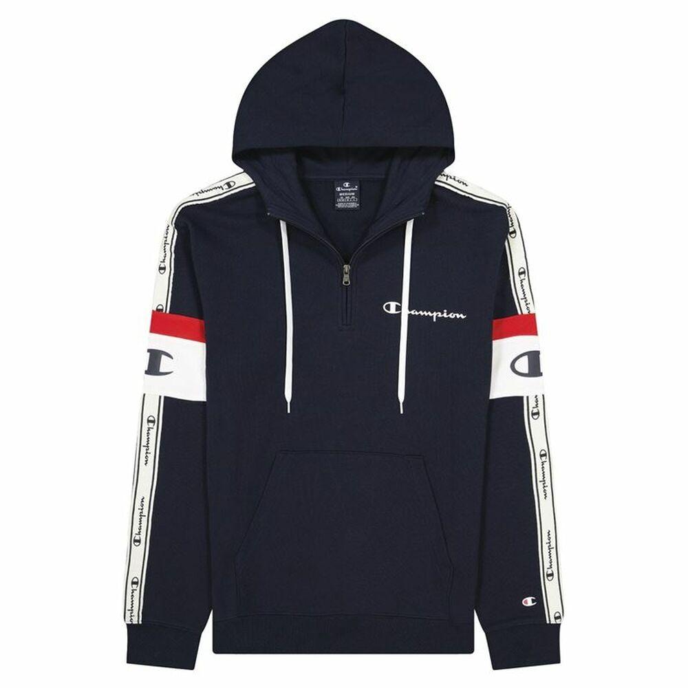 Hættetrøje til Mænd Champion Arm Stripe M Marineblå XL