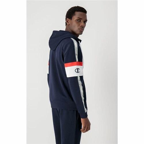 Hættetrøje til Mænd Champion Arm Stripe M Marineblå XL