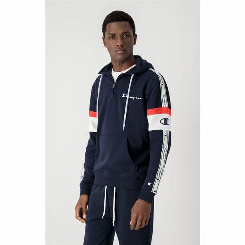 Hættetrøje til Mænd Champion Arm Stripe M Marineblå XL