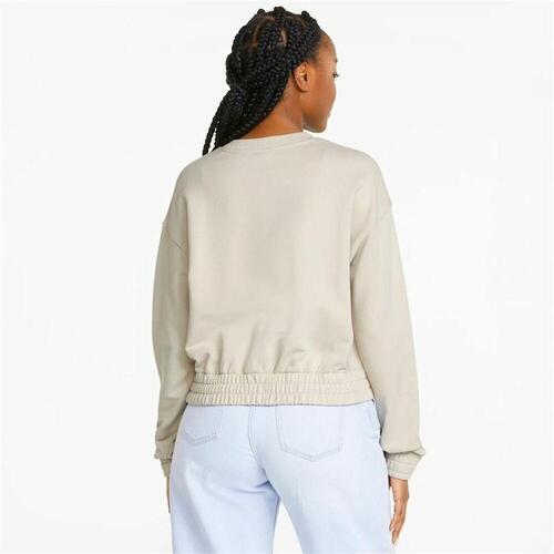 Hættetrøje til Mænd Puma HER Crew Beige M