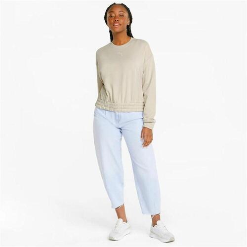 Hættetrøje til Mænd Puma HER Crew Beige L