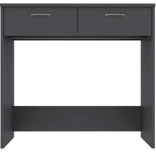 Skrivebord 80x40x75 cm konstrueret træ grå