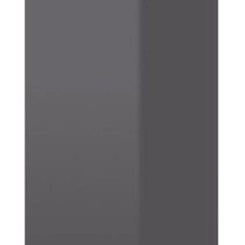 Skrivebord 80x40x75 cm konstrueret træ grå højglans