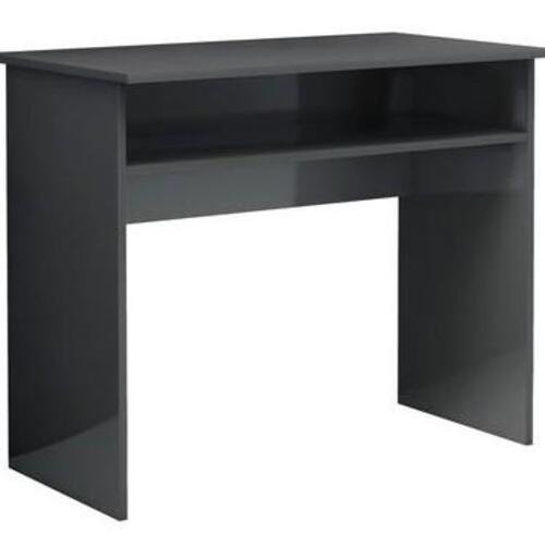 Skrivebord 90x50x74 cm spånplade grå højglans