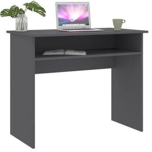 Skrivebord 90x50x74 cm konstrueret træ grå