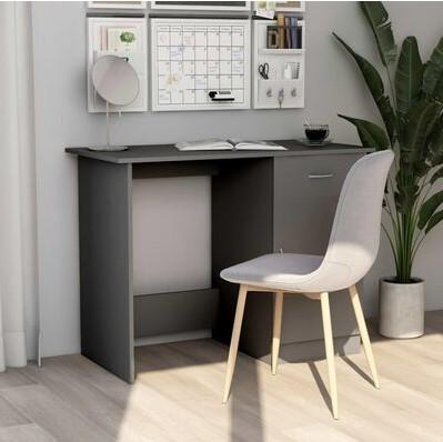 Skrivebord 100x50x76 cm konstrueret træ grå
