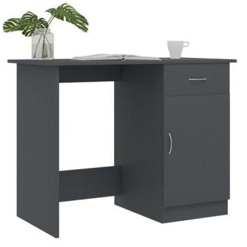 Skrivebord 100x50x76 cm konstrueret træ grå