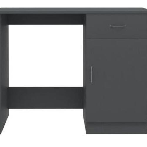 Skrivebord 100x50x76 cm konstrueret træ grå