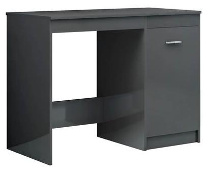 Skrivebord 100x50x76 cm konstrueret træ grå højglans
