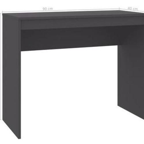 Skrivebord 90x40x72 cm konstrueret træ grå