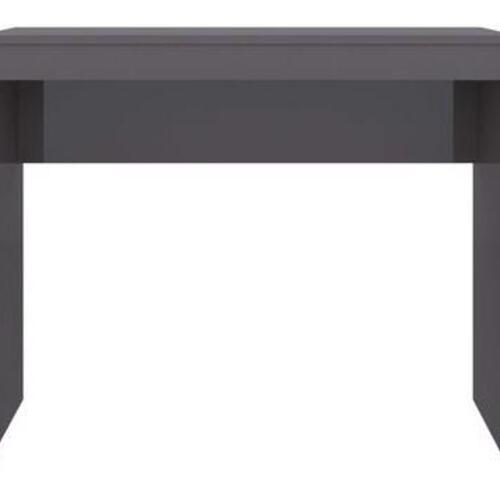 Skrivebord 90x40x72 cm konstrueret træ grå højglans