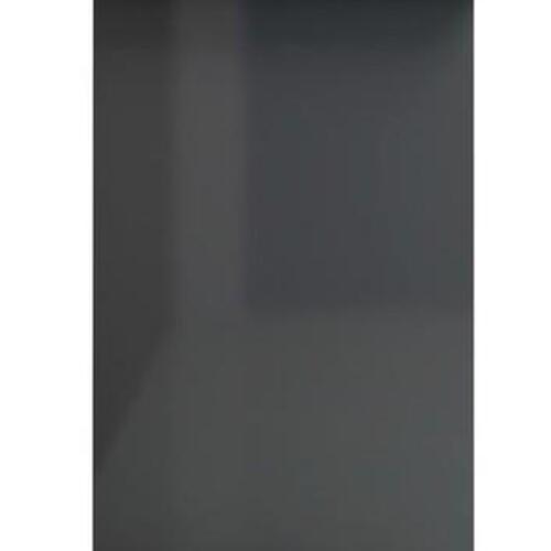 Skrivebord 100x50x76 cm konstrueret træ grå højglans