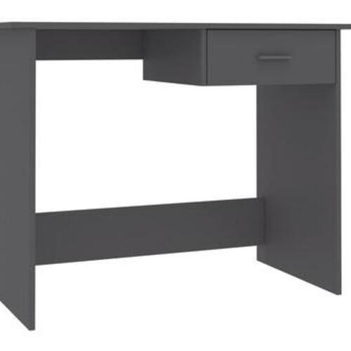 Skrivebord 100x50x76 cm konstrueret træ grå
