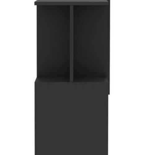 Skrivebord til hjørne 200x50x76 cm konstrueret træ grå