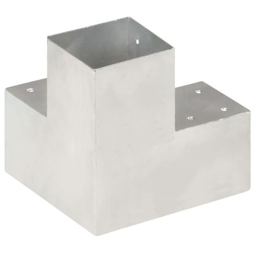 Stolpebeslag Y-form 4 stk. 101x101 mm galvaniseret metal