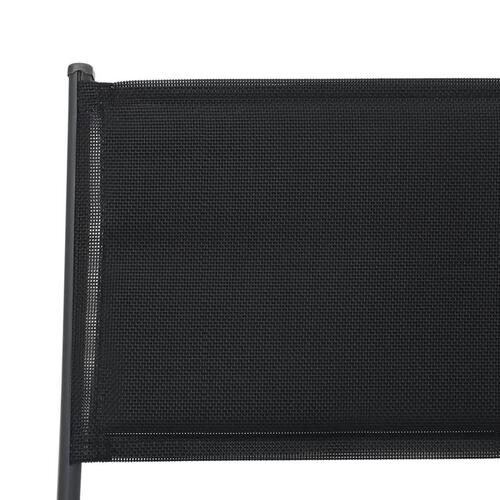 Foldbare havestole 2 stk. stål og textilene