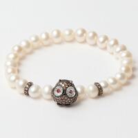 Armbånd til kvinder Lancaster JLA-BR-OWL-4-WH 16 mm