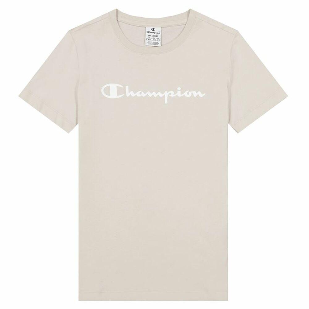 Kortærmet T-shirt til Kvinder Champion Big Script Logo Hvid M