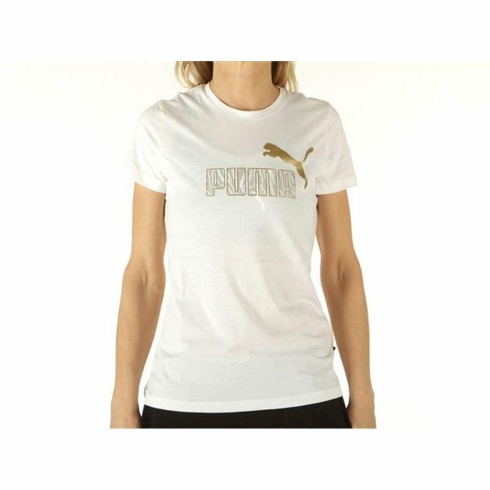 Kortærmet T-shirt til Kvinder Puma Graphic Tee Hvid S
