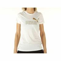 Kortærmet T-shirt til Kvinder Puma Graphic Tee Hvid XS