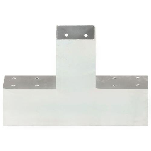 Stolpebeslag X-form 4 stk. 71x71 mm galvaniseret metal