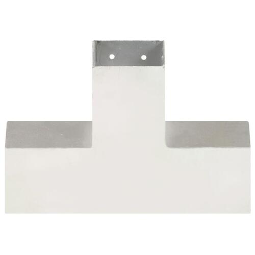 Stolpebeslag X-form 4 stk. 81x81 mm galvaniseret metal