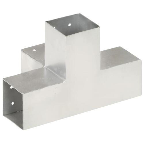Stolpebeslag X-form 4 stk. 81x81 mm galvaniseret metal