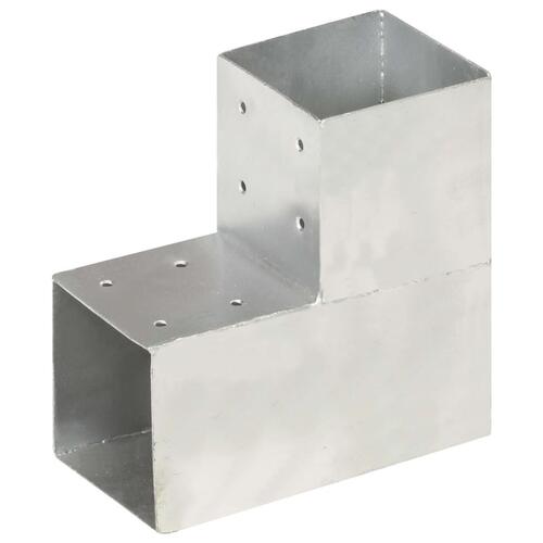 Stolpebeslag L-form 4 stk. 101x101 mm galvaniseret metal