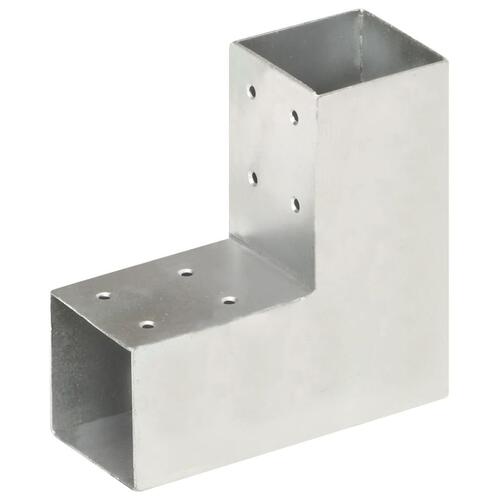 Stolpebeslag L-form 71x71 mm galvaniseret metal