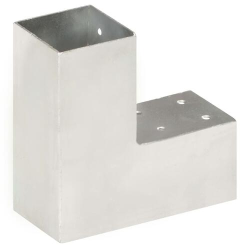 Stolpebeslag L-form 71x71 mm galvaniseret metal