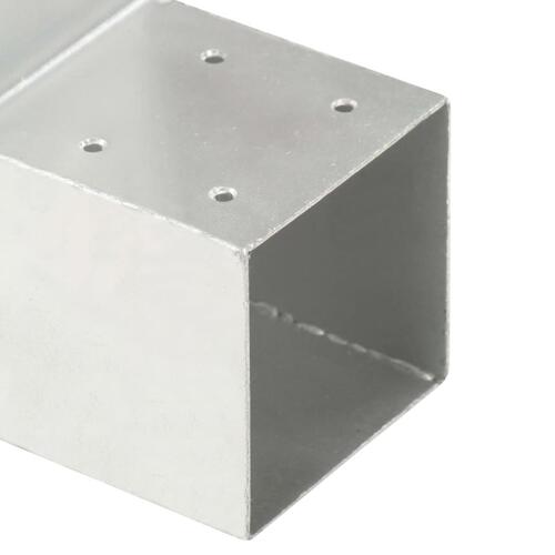 Stolpebeslag L-form 71x71 mm galvaniseret metal
