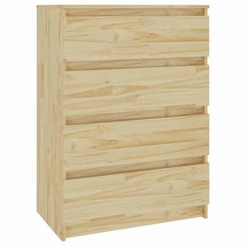 Kommode 60x36x84 cm massivt fyrretræ