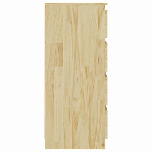 Kommode 60x36x84 cm massivt fyrretræ