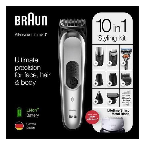 Hårtrimmer/Shaver Braun 10-in-1 MGK7220 (OUTLET A+)