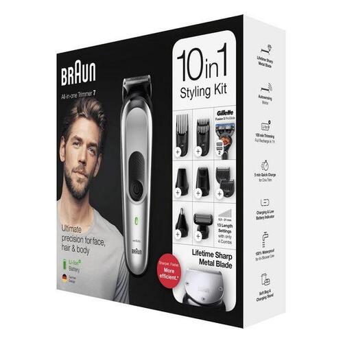 Hårtrimmer/Shaver Braun 10-in-1 MGK7220 (OUTLET A+)