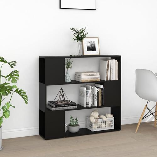 Bogreol/rumdeler 100x24x94 cm sort