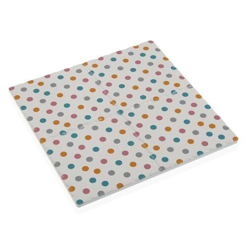 Dækkeserviet Versa Springdots Keramik Kork (20 x 20 cm)