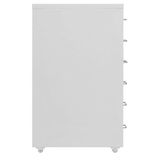 Mobilt arkivskab 28x41x69 cm metal grå
