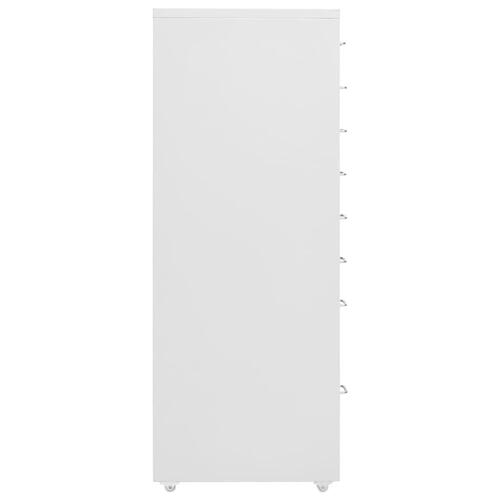 Mobilt arkivskab 28x41x109 cm metal grå