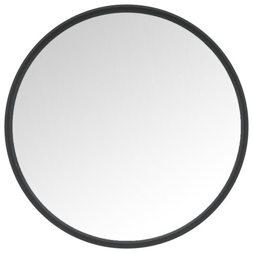 Vægspejl 30 cm sort
