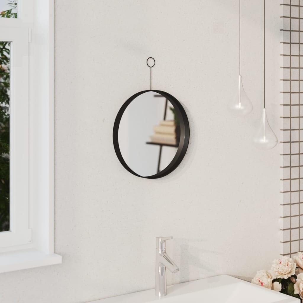 Hængespejl med krog 30 cm sort